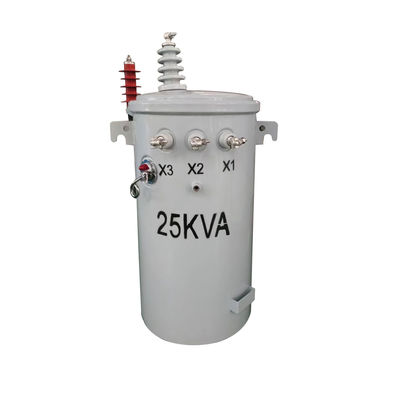 주문 25 Kva 단일 위상 폴란드 산 변압기 기름은 Hv 힘을 가라앉힙니다 온라인 제조