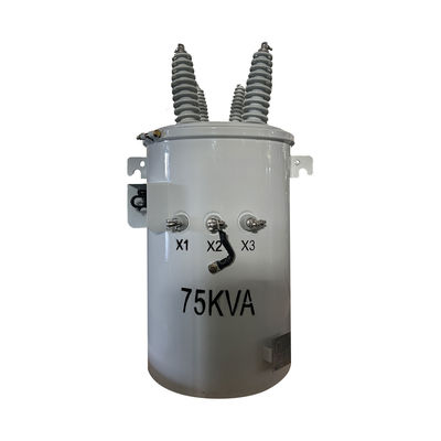 주문 75kva 일단계 전기 전구 장착형 분배 트랜스포머 34500V ~ 240V 온라인 제조
