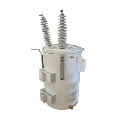 주문 단일 단계 전구 장착 분배 트랜스포머 50kVA 오일 잠수 온라인 제조