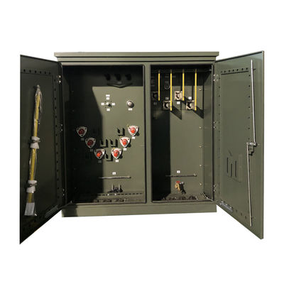 주문 300 Kva 3단계 패드 장착 트랜스포머 오일 침몰 단계 다운 12470V 480V까지 ANSI IEEE 온라인 제조