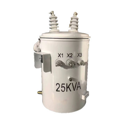 주문 25kva 단일 단계 기름으로 채워진 기둥 장착 분배 트랜스포머 13.8KV ~ 240V 온라인 제조