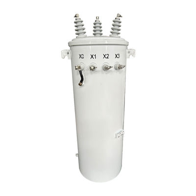 주문 3단계 전구 장착 분배 변압기 3P 오일 잠수 12000V 75KVA 온라인 제조