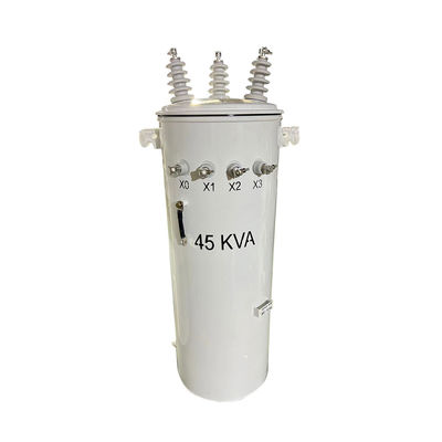주문 3단계 기둥에 장착된 변압기 기름 13800V ~ 480Y/277V 75KVA 온라인 제조