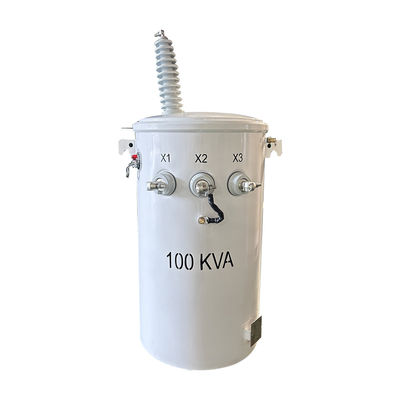 주문 100KVA 단일 단계 전력 전구 변압기 오일 타입 듀얼 와일딩 34.5KV ~ 120V 온라인 제조