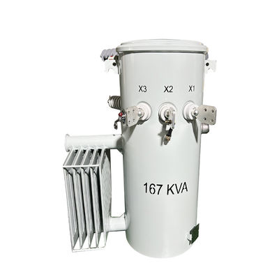 주문 167Kva 단일 단계 전구 장착 트랜스포머 CSP 종류 분배 액체 충전 100Hz 4160V ~ 480V FR3 온라인 제조