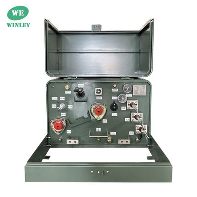 주문 25kva 단일 단계 패드 장착 트랜스포머 오일 잠긴 분배 트랜스포머 13800V 온라인 제조