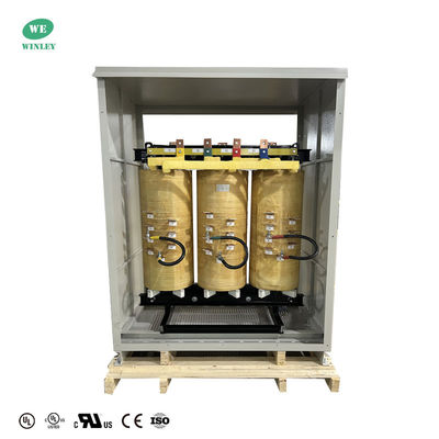 주문 UL 인증 500KVA 3단계 건조형 변압기 C급 저전압 480V ~ 220V 온라인 제조
