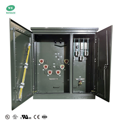 주문 UL 인증을 받은 300Kva 패드 마운트 3단계 오일 잠수 분배 트랜스포머 12470V ~ 480V CT ANSI IEEE DOE 2016 표준 온라인 제조
