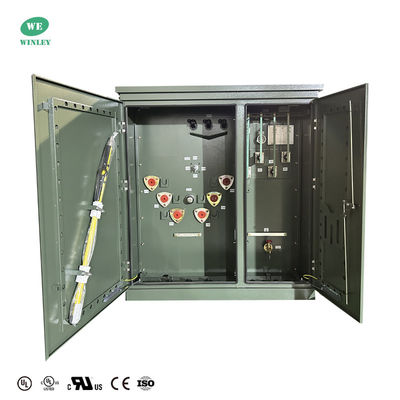 주문 200Kva 3단계 패드 장착 트랜스포머 오일 4160V ~ 208V 온라인 제조