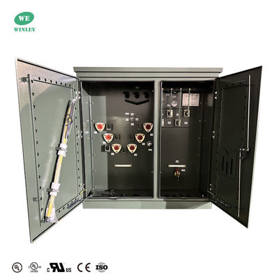 주문 500Kva 패드 장착 변압기 3단계 8320V ~ 480Y/277 루프 공급 ANSI / IEEE 표준 온라인 제조