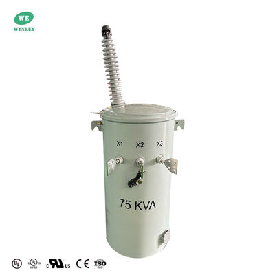 주문 75 Kva 전력주 변압기 단상 주상 변압기 배전 34.5kv ~ 120v ANSI IEEE DOE 2016 표준 온라인 제조
