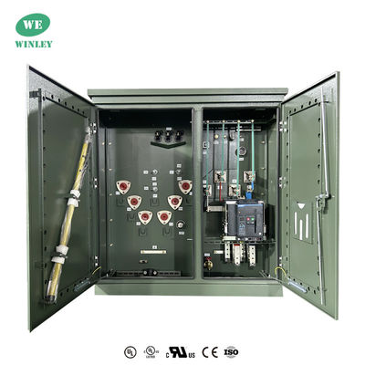 주문 UL 350KVA Residential Pad mounted transformer  3 Phse Oil Immersed 12470V to 208Y ANSI C57 온라인 제조