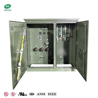 주문 500Kva Three Phase Pad Mounted Transformer Radial Feed 12.87KV To 240V Multi‑Tap Voltage Regulation UL‑Certified 온라인 제조
