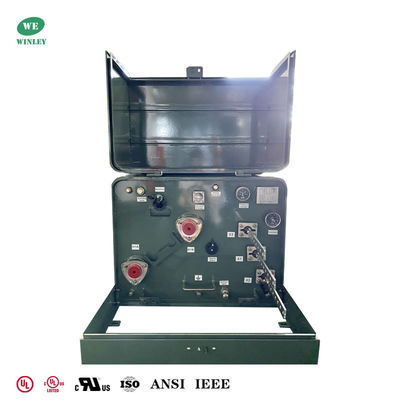 주문 100Kva Single Phase Pad mounted Transformer Dual Windings 12.47KV To 120V ANSI DOE 온라인 제조
