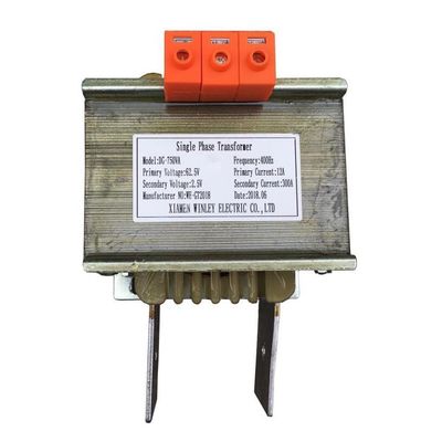 주문 750VA 300A 12A 단상 전압 제어 변압기 400Hz 62.5V ~ 2.5V 온라인 제조