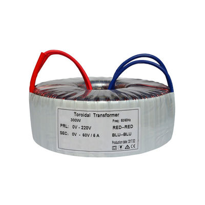 주문 300W 통신 토로이달 절연 변압기 60VAC/5A 구리/알루미늄 온라인 제조