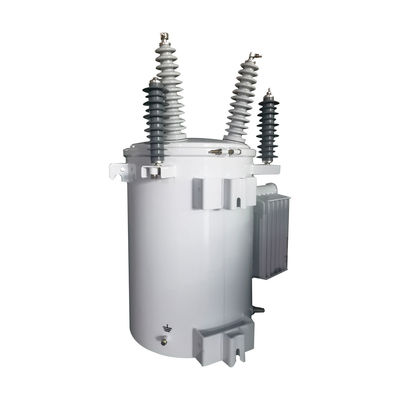 167KVA 단일 단계 오일 잠수 트랜스포머 34.5KV 스톨 장착