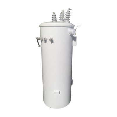 112.5Kva 3단계 기둥에 장착된 오버헤드 유통 트랜스포머 오일 13.8KV 침몰