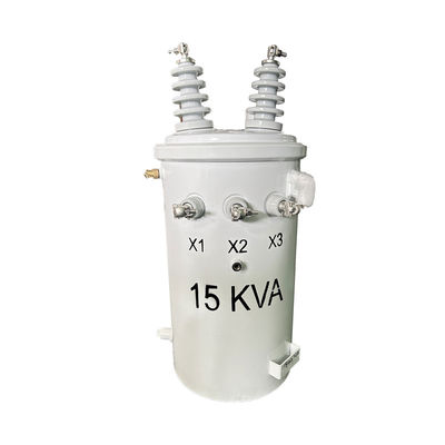 15kva 단일 단계 상부 분배 트랜스포머 오일 잠수 13200GrdY/7620