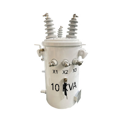 10kva 단일 단계 폴 탑재 트랜스포머 오일 잠수형 4160V ~ 240V