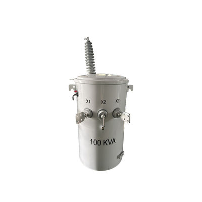 100kVA 단극 장착 분배 트랜스포머 오일 타입 34.5KV ~ 120V IEEE 표준