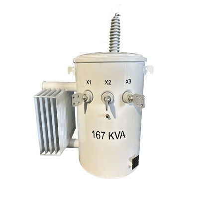 전력 전구 변압기 167kva 단일 단계 전구 장착 분배 변압기 34500V ~ 240v