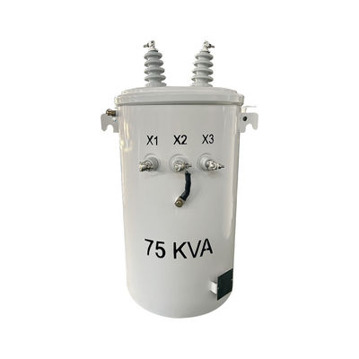 75kva 오일 싱글 파스 오버헤드 폴 마운트 된 분배 트랜스포머 4160GrdY/2400 ~ 120/240V