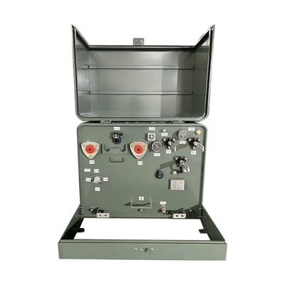 75kva 1단계 패드 장착 된 전기 변압기 기름 12.4 KV ~ 120V aNSI IEEE