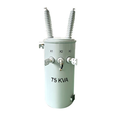 75KVA 단일 단계 전구 장착 트랜스포머 오일 액체 34500V ~ 120V