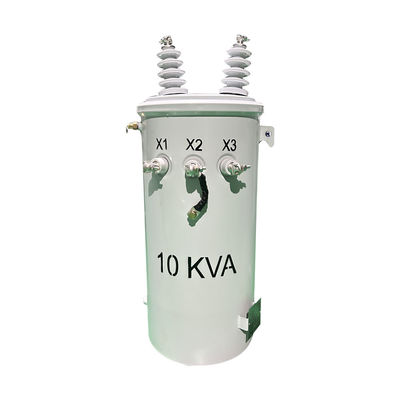 10 KVA 단일 단계 전극 장착 변압기 상부 분배 12.470KV DOE 2016 CSA ANSI/IEEE 표준을 충족