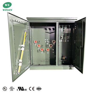 75 Kva 3단계 패드 장착 변압기 액체 - 13.2KV DOE 2016 효율 UL/cUL 인증