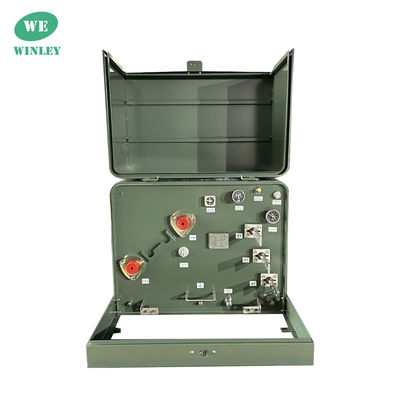 167Kva 단일 단계 패드 장착 트랜스포머 주거용 오일 34.5KV 액체로 가득 차