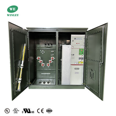 3000 Kva 3단계 패드 장착 트랜스포머 스텝 다운 24940V & 12470V UL 인증 DOE 2016 ANSI IEEE 표준을 충족합니다