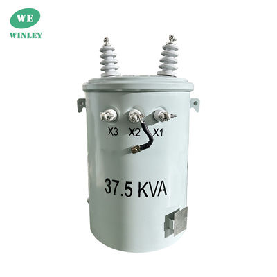 37.5kva 단일 단계 전극 장착 전력 변압기 ONAN 4160V ~ 480V ANSI