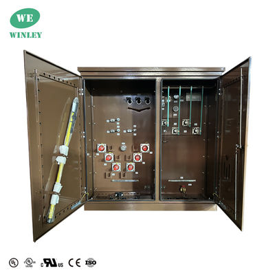 3단계 패드 장착 트랜스포머 분배 단계 아래 1000Kva 34500V ~ 208Y 오일 잠수 사용자 정의 색상 UL / CUL