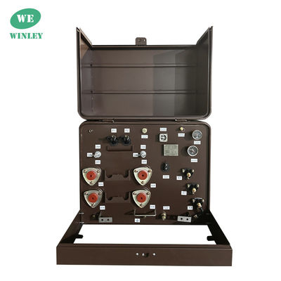1단계 패드 장착 변압기 기름에 잠긴 분배 변압기 7200V ANSI IEEE 표준