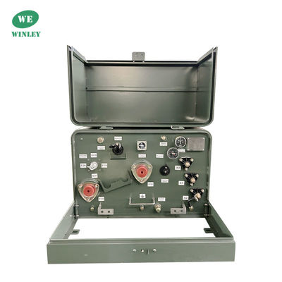 50kVA 단일 단계 패드 장착 변압기 오일 잠긴 분배 변압기 13800V ANSI / IEEE C57
