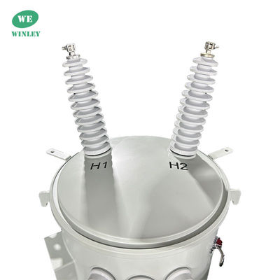 100KVA 단일 단계 전구 설치 분배 트랜스포머 기름 침몰 34.5KV 제조업체