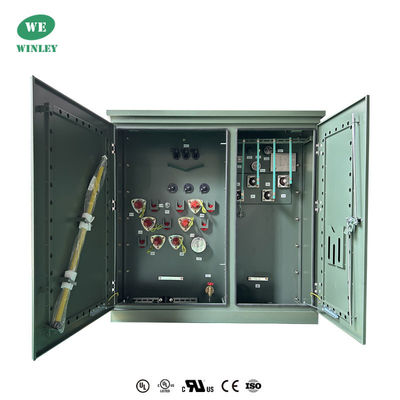 3단계 패드 장착 트랜스포머 오일 잠수 분배 500Kva 12870V ANSI IEEE 표준