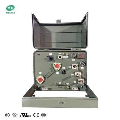 UL 인증 단상 패드 장착 변압기, 전력 분배용 100Kva 12.47KV ~ 120V