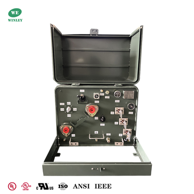 100Kva 단상 패드 장착 배전 변압기 13800V ~ 240V DOE 2016 표준 야외 배전