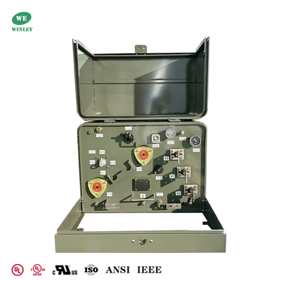 IEEE 표준 UL 인증 25Kva 1상 패드 장착 전력 배전 변압기 12470V