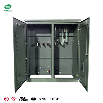 2500Kva 3단계 패드 장착 격리 오일 잠수 트랜스포머 480V ~ 480Y IEEE ANSI C57