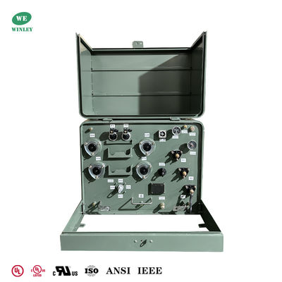 100kva 1단계 패드 장착 변압기 22900V ~ 120V 전력 분배 변압기 ANSI IEEE DOE 2016 표준을 충족