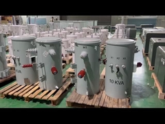 CSP 유형 단일 단계 폴 탑재 트랜스포머 오일 잠수 4160V ~ 120V ANSI IEEE 표준