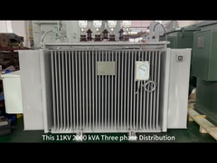 2000Kva 3단계 전기 전력 분배 변압기 기름 침몰
