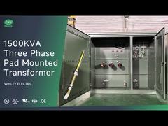 1500kVA 삼상 패드 장착 변압기 UL 인증